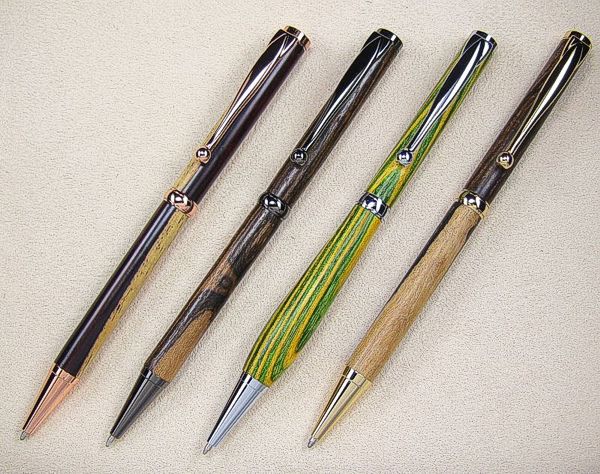 Farbübersicht v. l. n. r.: Kupfer, Gun-Metal, chrom, goldfarben