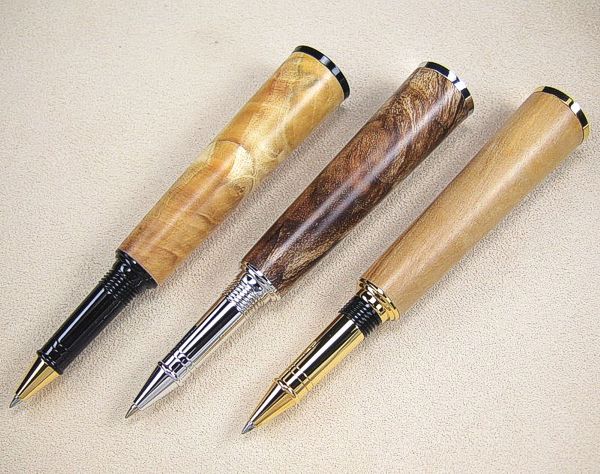 Farbübersicht v. l. n. r.: Black Chrome, Rhodium, goldfarben
