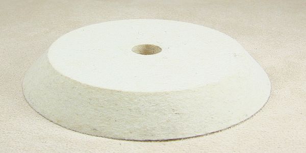 Filzscheibe hart schräg 100x12 mm, B 12 mm