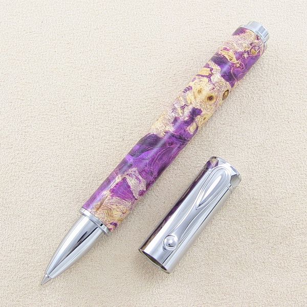 Zen chrom mit stabilisierter Box Elder violett