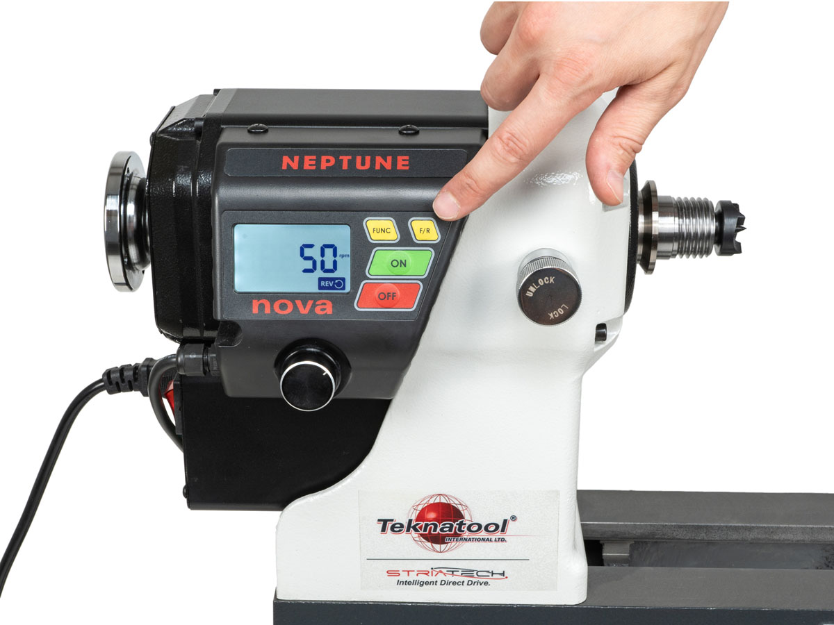 Teknatool Nova DVR Neptune Max 190 Drechselbank Standversion, 230 Volt