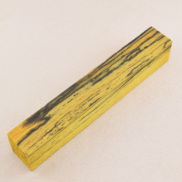 Pen-Blank stab. gest. Buche 19 mm gelb