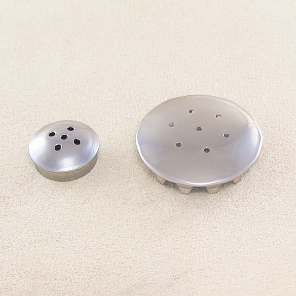 Übersicht Streuerkappen 20 mm (links) und 36 mm (rechts)