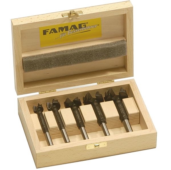 FAMAG Bohrmax-Satz 5teilig im Holzkasten