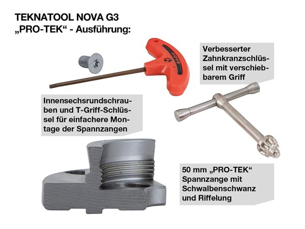 Teknatool Spar-Set Nova G 3 PRO-TEK, M 33 x 3,5 mm