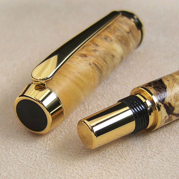 Detailansicht goldfarben Endkappen
