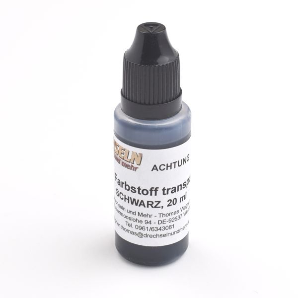 D&M Farbstoff transparent, schwarz, 20 ml