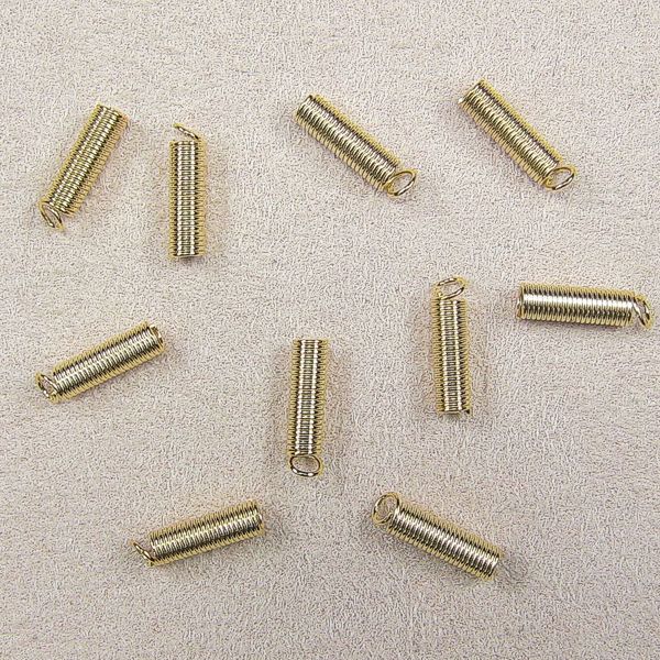 Spiralverbinder vergoldet 1,8 mm, 10 Stück