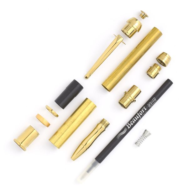Rollerball-Bausatz Mistral Titanium goldfarben / satin