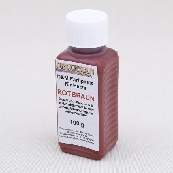 D&M Farbpaste D ROTBRAUN, 100 g