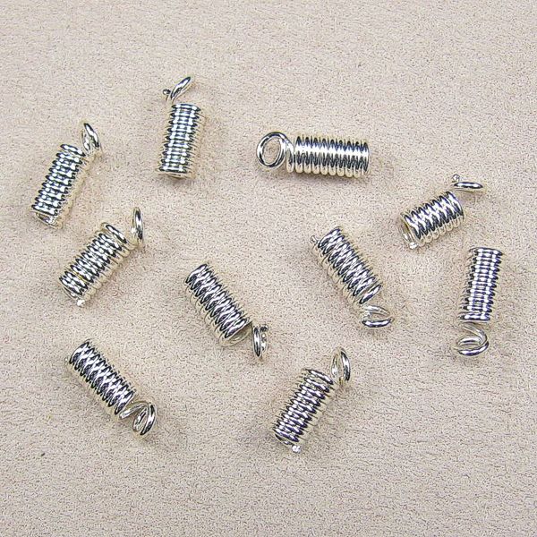 Spiralverbinder versilbert 2,8 mm, 10 Stück