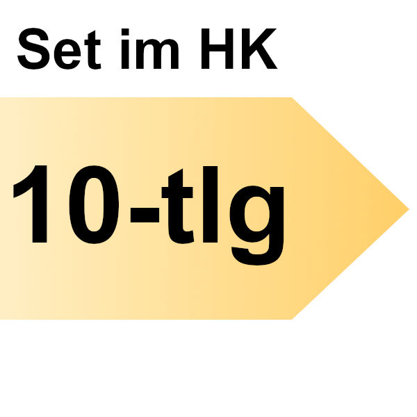 FAMAG Holzspiralbohrer HM, 10-tlg Satz im Holzkasten, Aussen-Ø 3, 4, 5, 6, 7, 8, 9, 10, 11, 12 mm