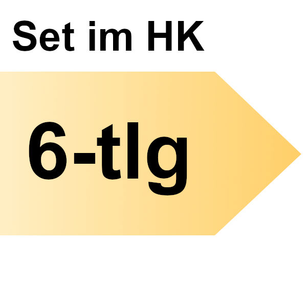 FAMAG 6-teiliger HM-Holzspiralbohrer-Satz (3, 4, 5, 6, 8 mm) und Vario-Aufsteckversenker (90°)
