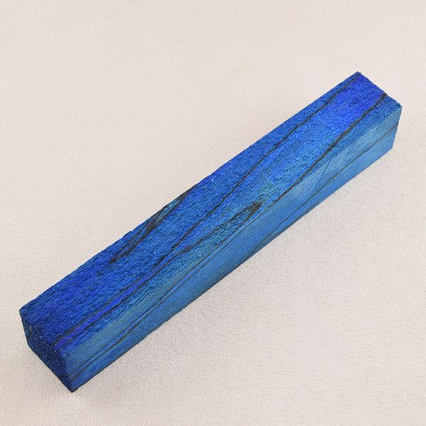 Pen-Blank stab. gest. Buche 19 mm blau