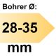 FAMAG Tiefenanschlag Führungsbuchse I-Ø 12 mm einzeln, für Bohrer-Ø 28 - 35 mm