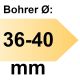 FAMAG Tiefenanschlag Führungsbuchse I-Ø 14 mm einzeln, für Bohrer-Ø 36 - 40 mm