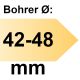 FAMAG Tiefenanschlag Führungsbuchse I-Ø 16 mm einzeln, für Bohrer-Ø 42 - 48 mm