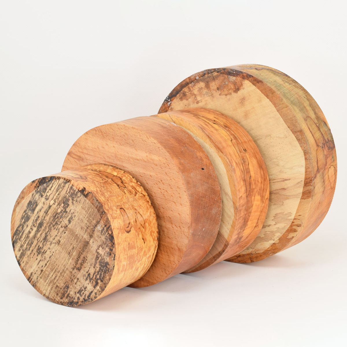 Schalenrohlinge rund, Buche / Buche gestockt