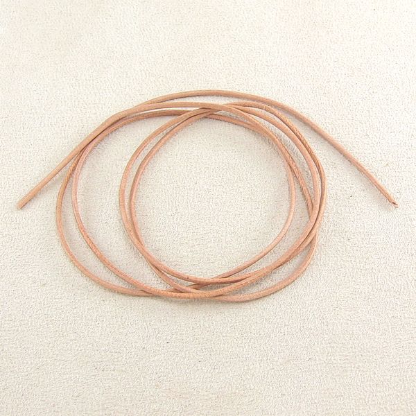 Ziegenlederband naturfarben 1,5 mm