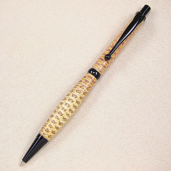 Feinminenbleistift-Bausatz Deko, Black Chrome