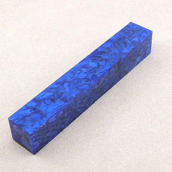 Pen-Blank Acryl Dunkelblau-gelb - Www